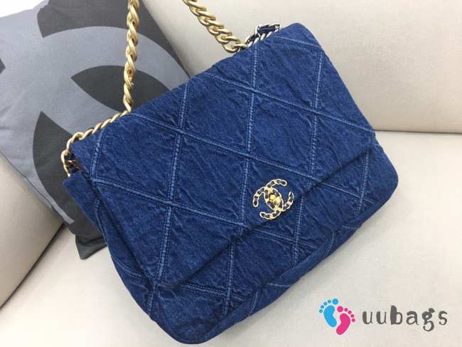 Chanel 19 bag denim 36cm - 1