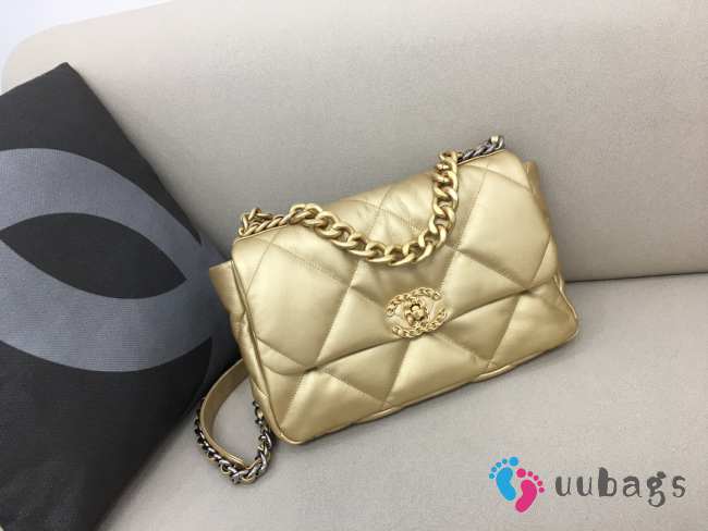 Chanel 19 Maxi Flap Bag in Gold 30cm - 1