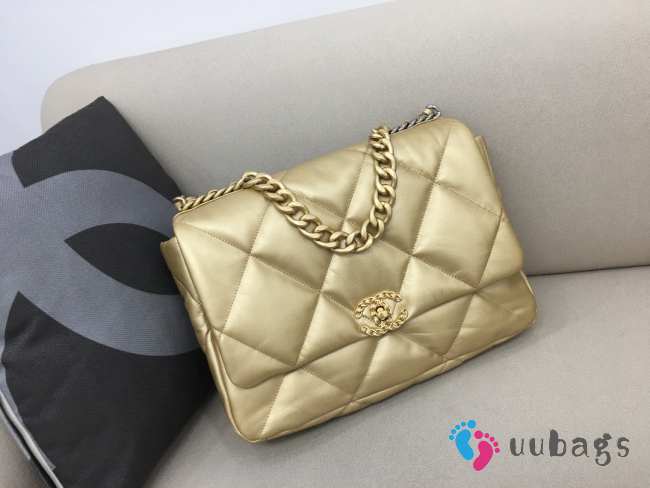 Chanel 19 Maxi Flap Bag in Gold 36cm - 1