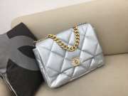 Chanel 19 Maxi Flap Bag in Silver 36cm - 1