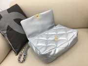 Chanel 19 Maxi Flap Bag in Silver 36cm - 3