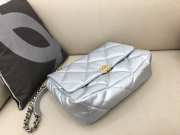 Chanel 19 Maxi Flap Bag in Silver 36cm - 2