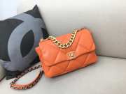 Chanel 19 Maxi Flap Bag in Orange 30cm - 1