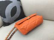 Chanel 19 Maxi Flap Bag in Orange 30cm - 5