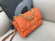 Chanel 19 Maxi Flap Bag in Orange 30cm - 4