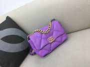 Chanel 19 Maxi Flap Bag in Purple 30cm - 1