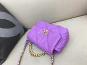 Chanel 19 Maxi Flap Bag in Purple 30cm - 4