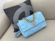 Chanel 19 Maxi Flap Bag in Light Blue 30cm - 1