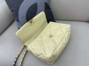 Chanel 19 Maxi Flap Bag in Yellow 30cm - 4