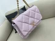 Chanel 19 Maxi Flap Bag In Light Purple 36cm - 5