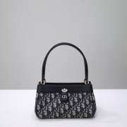 Dior Small Key Bag Black Oblique Jacquard 22x12.5x12cm - 1