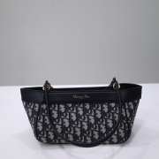 Dior Small Key Bag Black Oblique Jacquard 22x12.5x12cm - 4