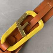 Fendi belt in orange width 3cm - 6