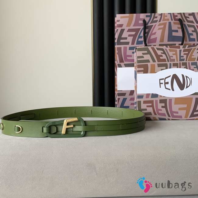 Fendi belt in green width 3cm - 1