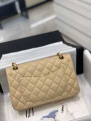 Chanel Flap bag with gold hardware in beige 23cm - 3