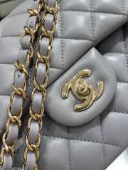 Chanel Flap bag with silver hardware in gray 23cm - 5