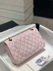 Chanel Flap bag with gold hardware in pink 23cm - 5