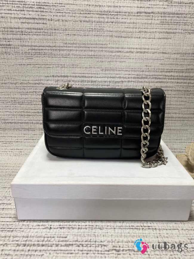 Celine Matelasses Monochrome in black 24×15×5cm - 1