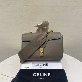 Celine 16 handbag in gray 23×15×9cm