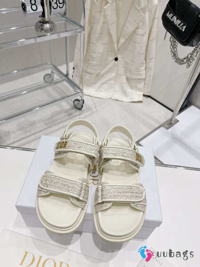 Dior sandal in white 5cm - 1