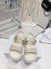 Dior sandal in white 5cm - 1