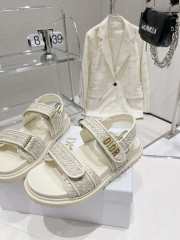 Dior sandal in white 5cm - 5