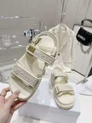 Dior sandal in white 5cm - 3