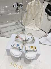 Dior sandal flowers in white 5cm - 1