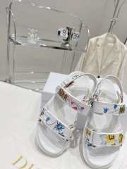 Dior sandal flowers in white 5cm - 6