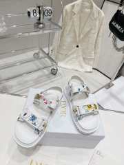 Dior sandal flowers in white 5cm - 3