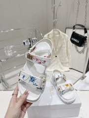 Dior sandal flowers in white 5cm - 2