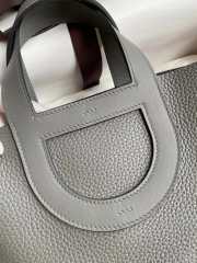 Hermes Pig Nose Vegetable Basket bag in gray 18cm - 6