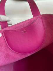 Hermes Pig Nose Vegetable Basket bag in rose purple 18cm - 6