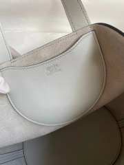 Hermes Pig Nose Vegetable Basket bag in pearl gray 18cm - 5