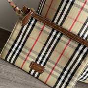 Burberry London Medium Check Cotton Tote 'Briar Wood' 51.3x18.5x29cm - 2