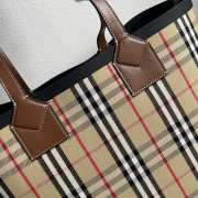 Burberry London Medium Check Cotton Tote 'Briar Wood' 51.3x18.5x29cm - 3