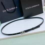 Dolce & Gabbana Belt With Silver Buckle Width 1cm - 1