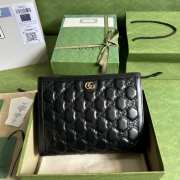 Gucci Matelassé Leather Pouch In Black 10x7.5x2cm - 1