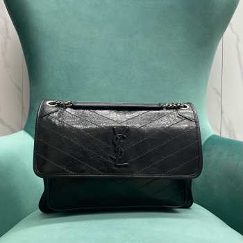 YSL Niki 498883 In Black 32x14x23cm 