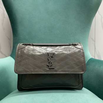 YSL Niki 498883 In Gray 32x14x23cm