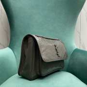 YSL Niki 498883 In Gray 32x14x23cm - 2