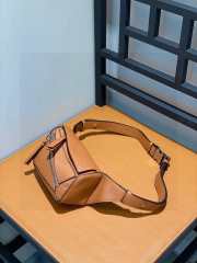 Loewe Mini Puzzle Bumbag In Brown 12x18x8cm - 5