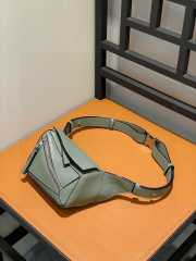 Loewe Mini Puzzle Bumbag In Light Green 12x18x8cm - 2