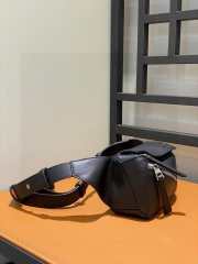 Loewe Mini Puzzle Bumbag In Black 12x18x8cm - 6