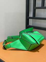 Loewe Mini Puzzle Bumbag In Green 12x18x8cm - 5