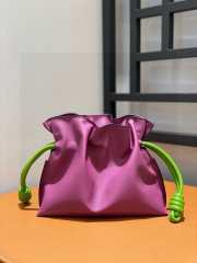 Loewe Flamanco In Pink & Green 24x18x9cm - 5