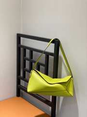 Loewe Puzzle Hobo In Yellow Green 29x12x10cm - 1