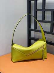 Loewe Puzzle Hobo In Yellow Green 29x12x10cm - 4