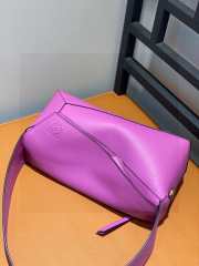 Loewe Puzzle Hobo In Purple 29x12x10cm - 2