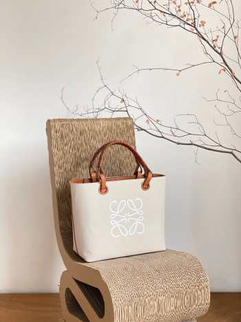 Loewe Anagram Tote Bag In Beige 30cm 